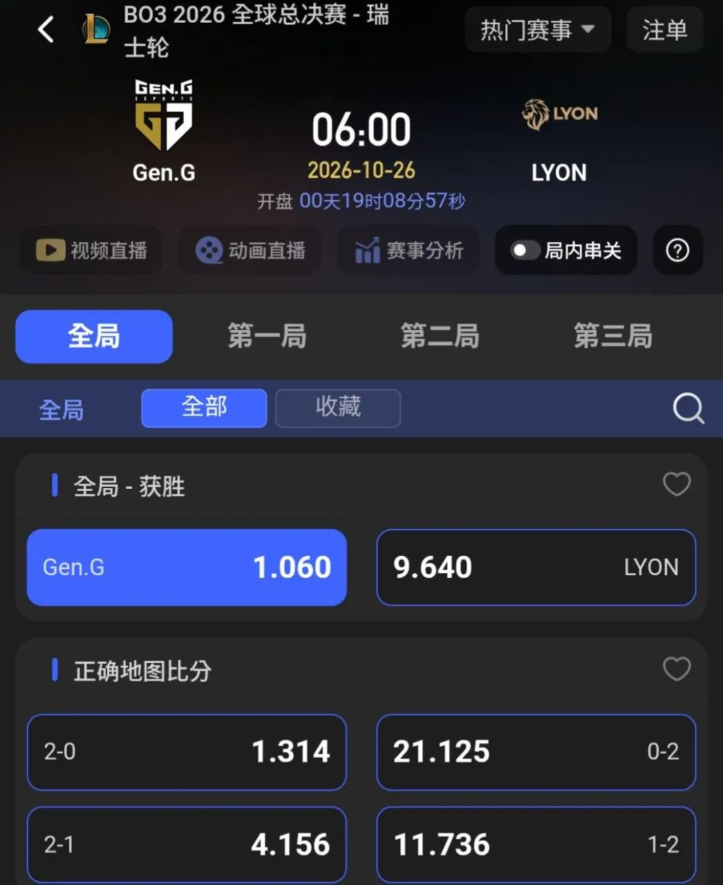 10/26 LOL 賽事推薦(低賠場次分享) 圖片