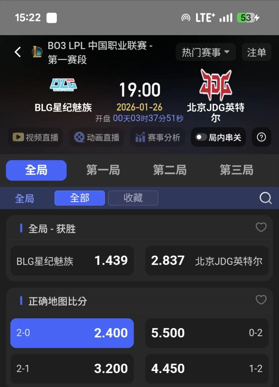 1/26 LOL電競賽事分享(僅供參考,不喜勿入) 圖片